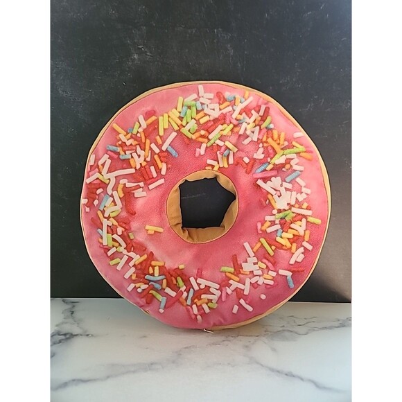 Pink Sprinkle Donut Pillow - Picture 2 of 10
